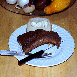 Oven Roasted Barbecue Beef Ribs with montefin's own Fiery Top Secret Dry Dock Sub Rub