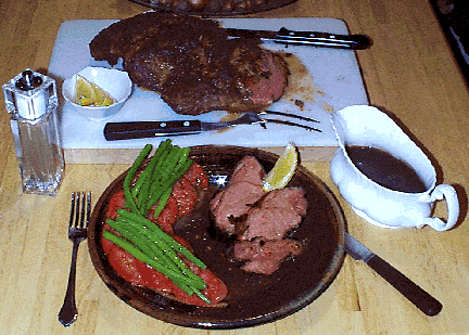 montefin's broiled butterflied leg of lamb