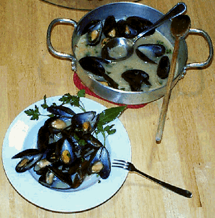 Mussels Meuniere montefin