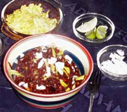 montefin's original Tex-Mex Beef & Black Bean Chili Con Carne Asada